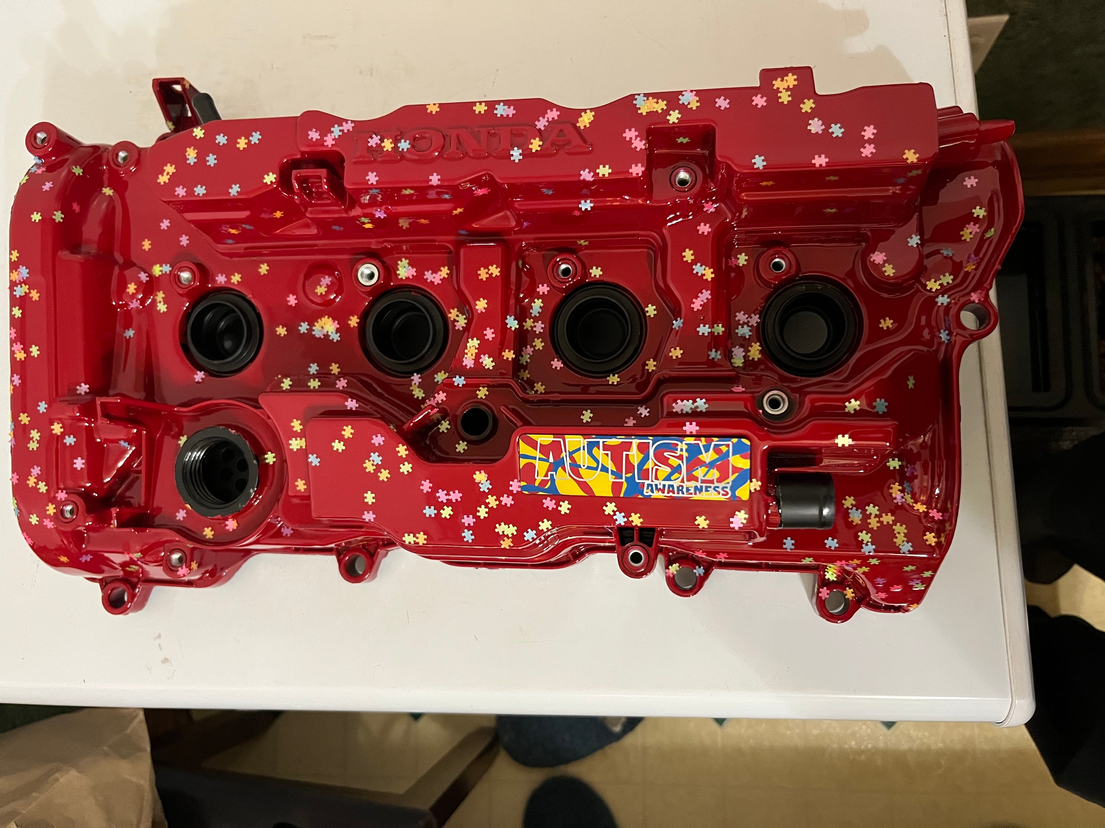 Custom painted 2.0t valve cover